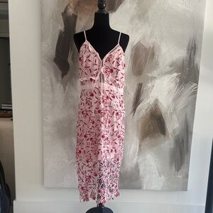 Pink Floral Lace spring dress